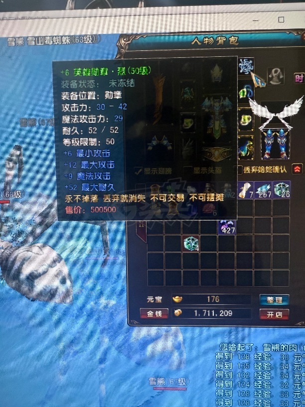 风云-账号-[战士 融合期*1阶]Yt66级战士，还有6天辅助