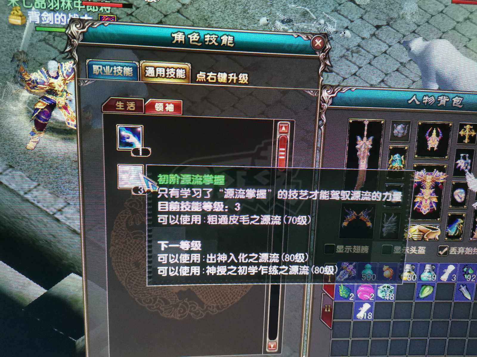 风云-账号-[战士 炼气期*1阶]炎天满技能70级战士