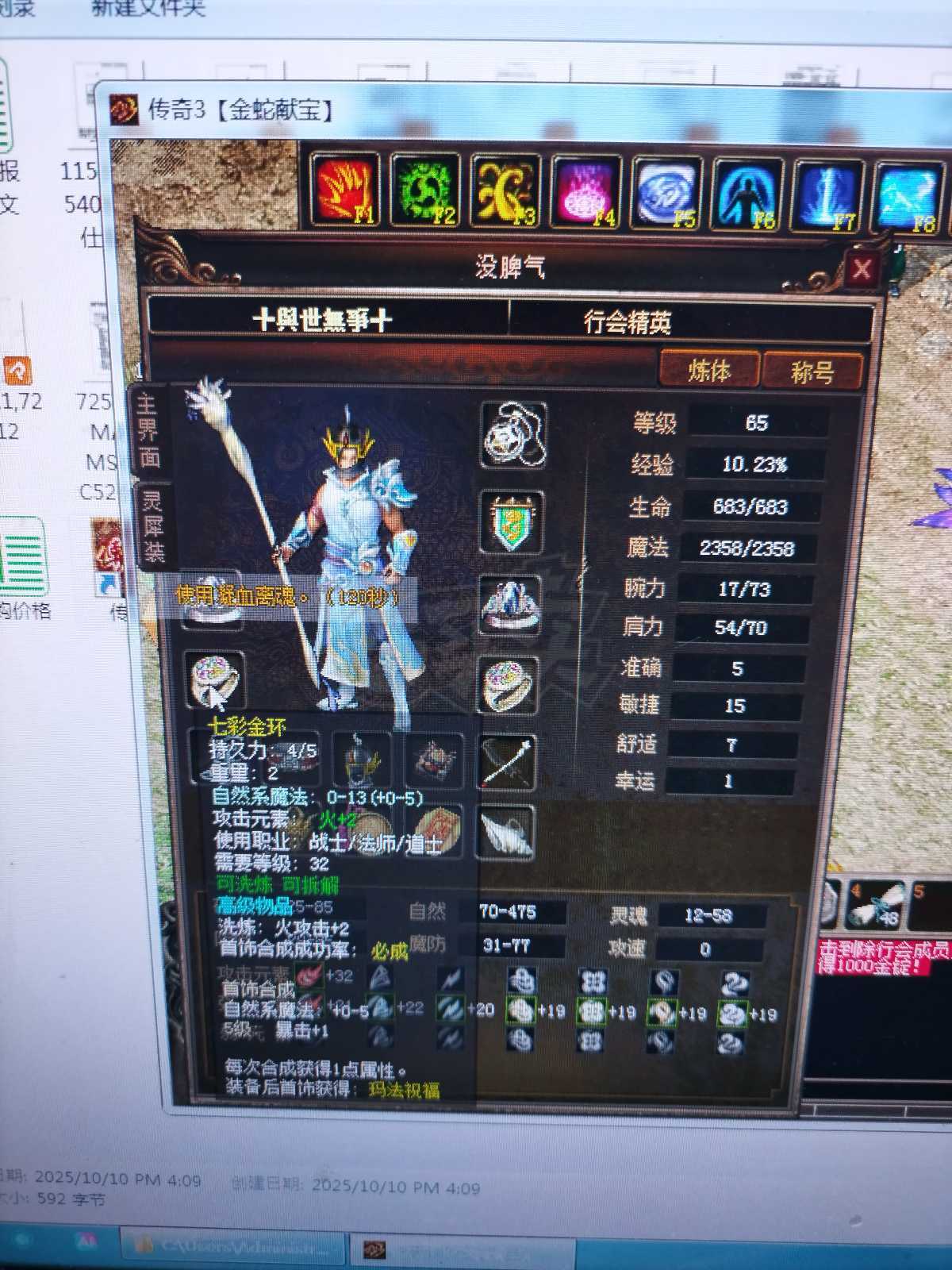 传奇3-账号-[法师 65级]65级法号