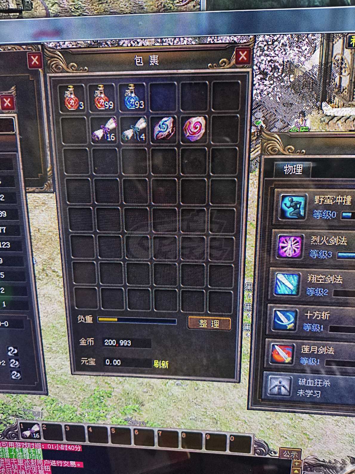 传奇3(时长版)-账号-[战士 46级]打钱号