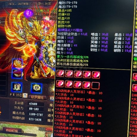 夺宝传世-账号-[法师 71级]真火307级挂机法师