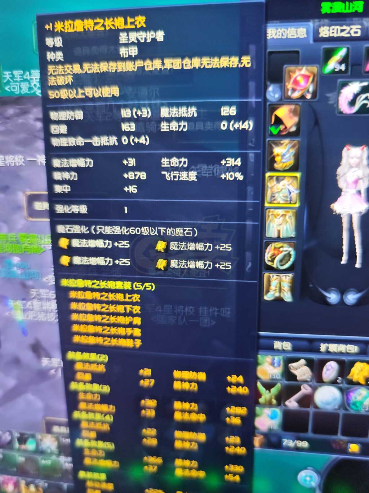 永恒之塔-账号-[精灵星 50级]精千耳环一个，项链一个，仓库10多个银，1个金。大吧套，无气