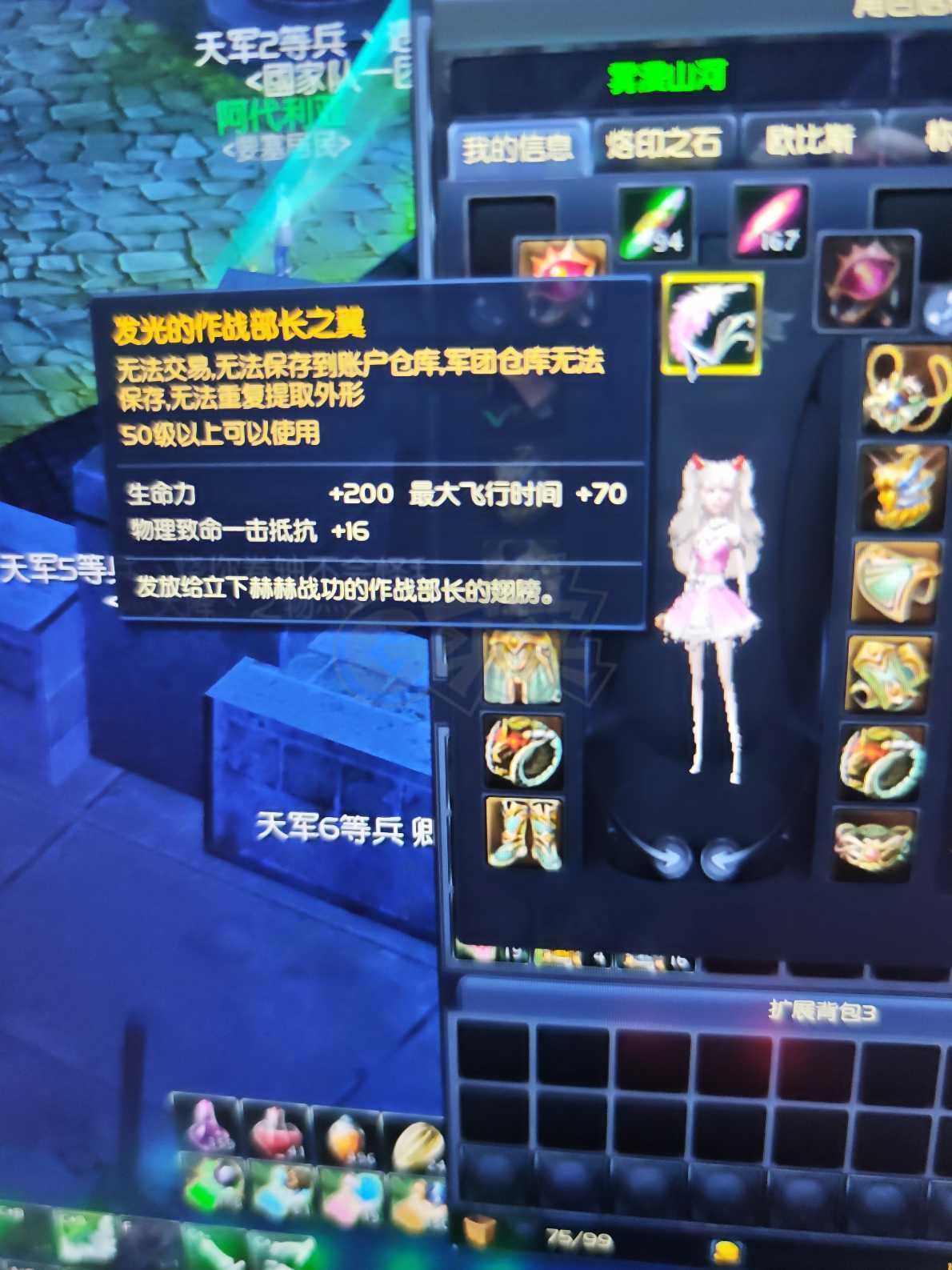 永恒之塔-账号-[精灵星 50级]精千耳环一个，项链一个，仓库10多个银，1个金。大吧套，无气