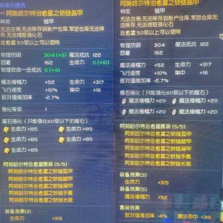 永恒之塔-账号-[治愈星 50级]黑暗血装，魔增套生活技能拉满