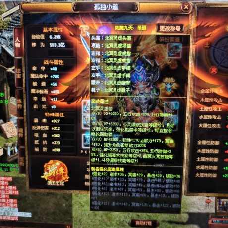 夺宝传世-账号-[道士 67级]真火190，道攻2347，北冥套装