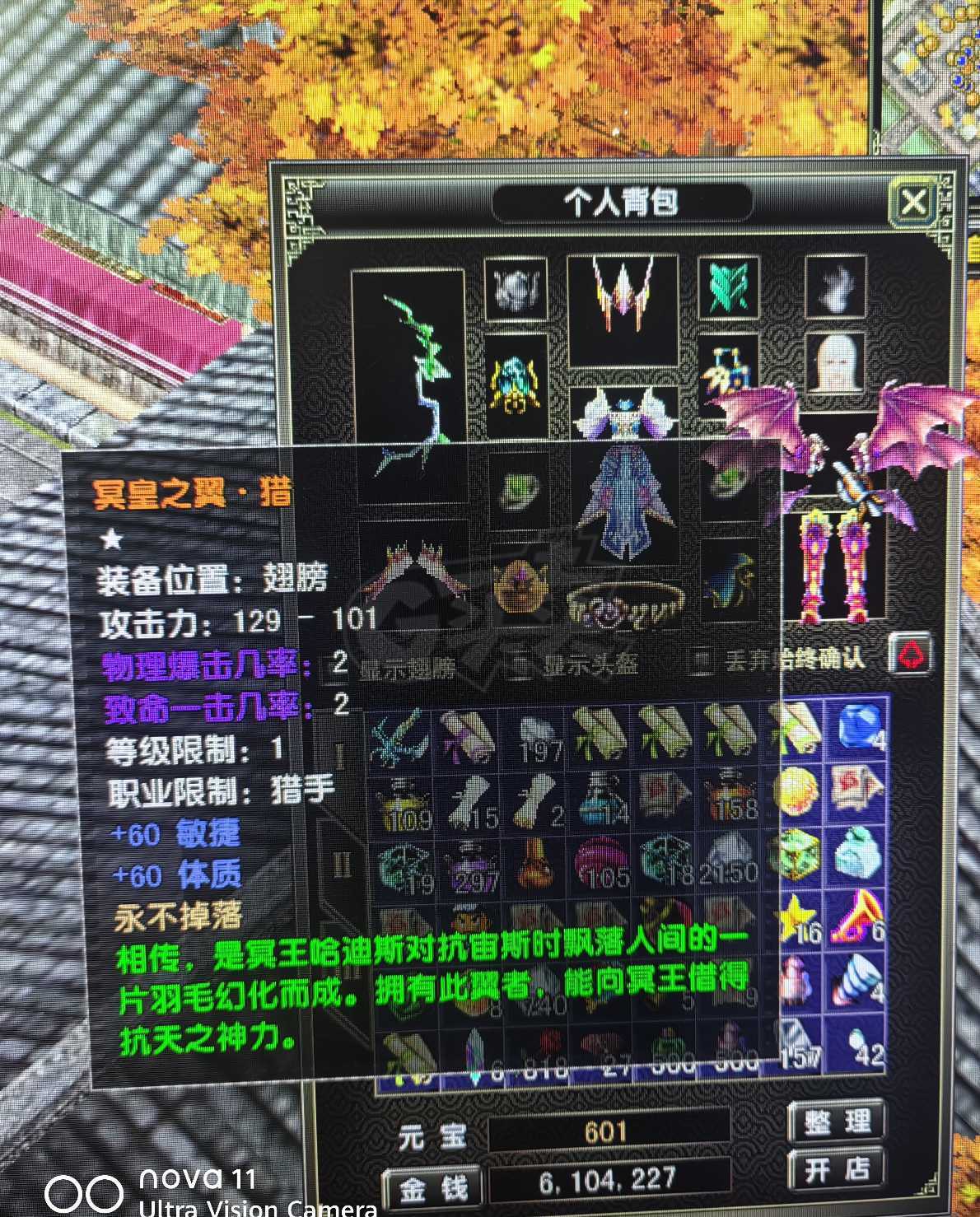 风云怀旧服-账号-[猎手 炼气期*10阶]88.3MM全神16套带翅膀
