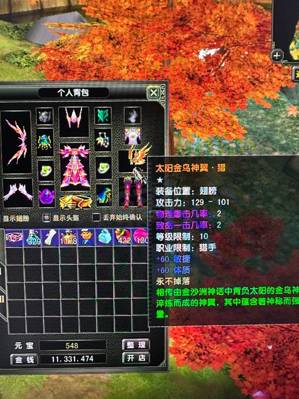 风云怀旧服-账号-[猎手 融合期*3阶]苍云83.8级射手带金乌翅膀出售
