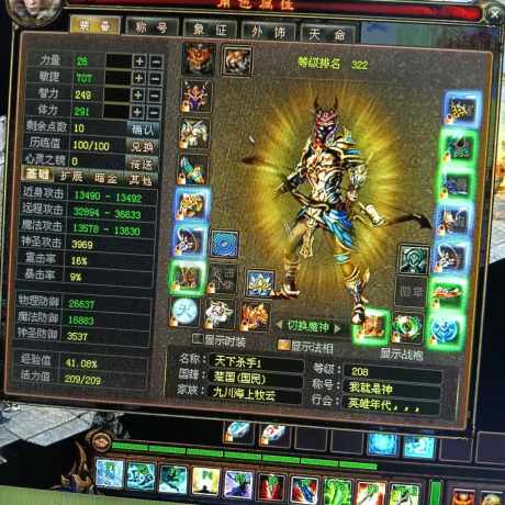 新英雄年代-账号-[猎心 208级]神选灵器