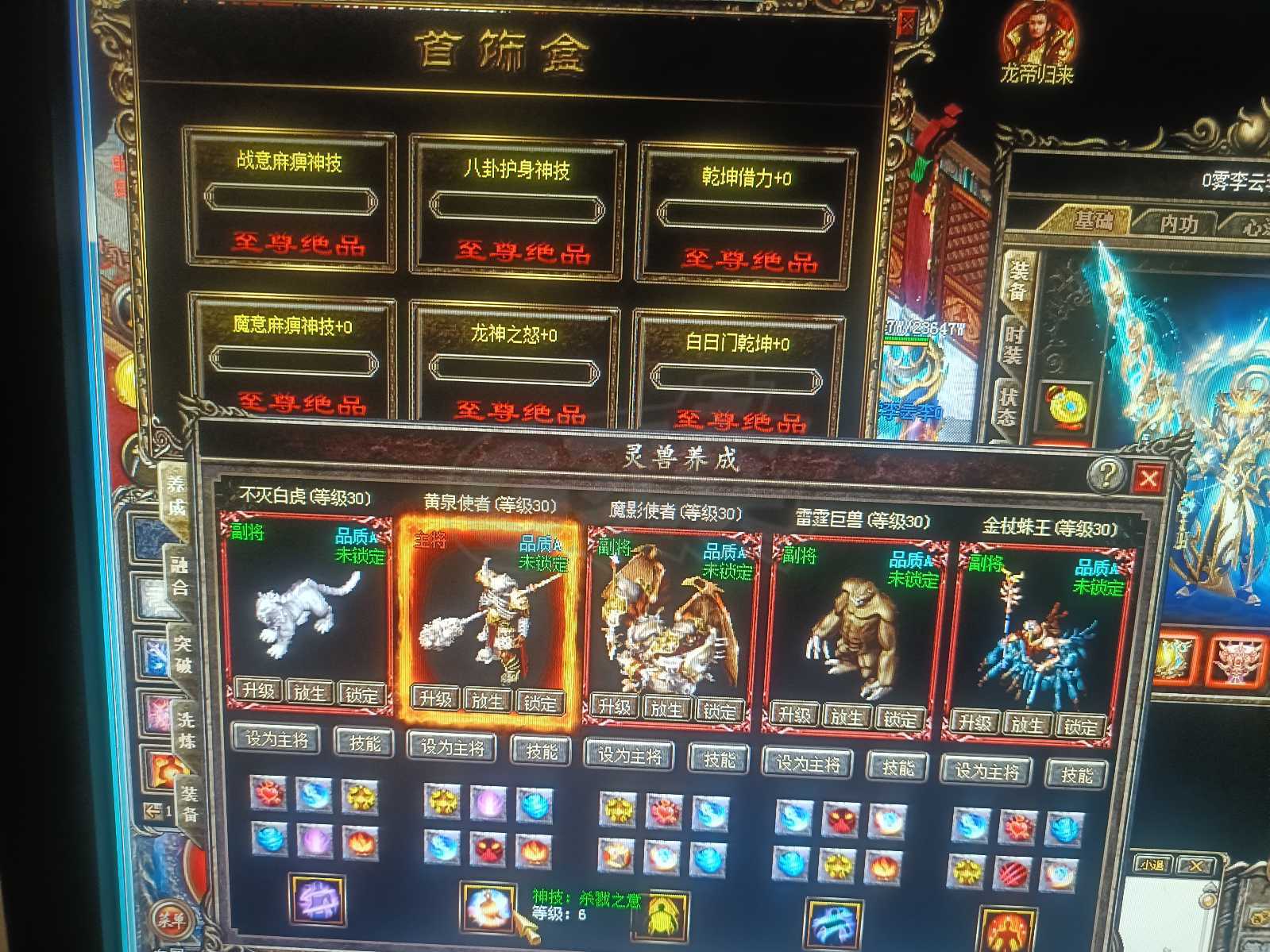 热血传奇-账号-[道士 999级]低价便宜出龙魂道道
