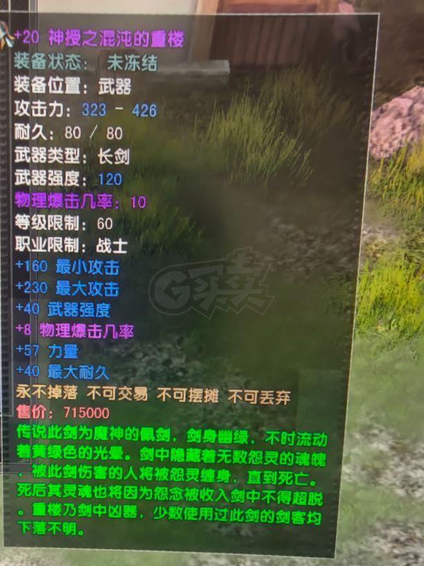 风云怀旧服-账号-[战士 融合期*5阶]盘地89战，80武器22衣服20，勋章法宝头手脚项链20，戒指16，宝石全4孔