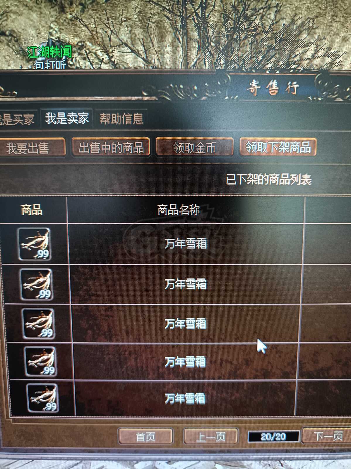 传奇3(时长版)-账号-[魔法师 50级] 48级战士46级战士46级道士4个号寄存库房200组雪霜