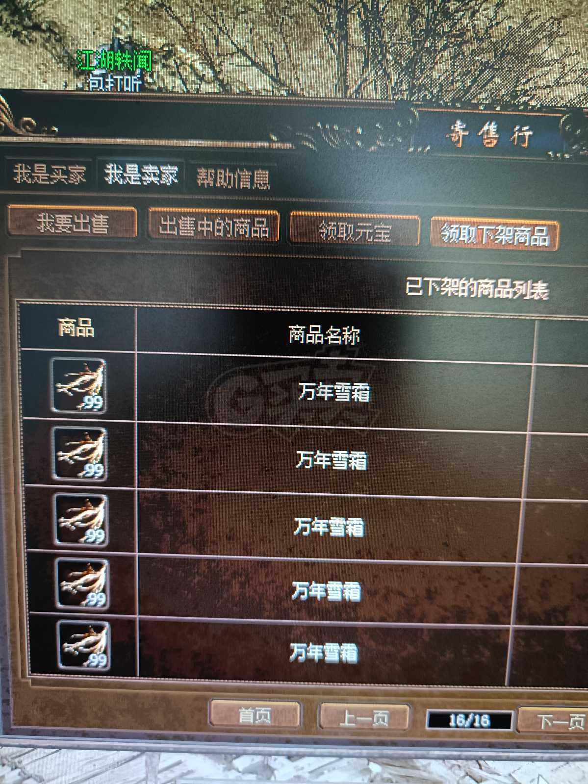 传奇3(时长版)-账号-[魔法师 50级] 48级战士46级战士46级道士4个号寄存库房200组雪霜