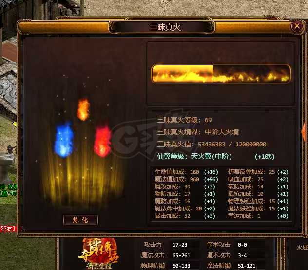 夺宝传世-账号-[法师 60级]底子不错的法师，真火69级