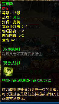 传奇世界-账号-[道士 48级] 45点经验 巨量大神水 灵兽多 技能*
