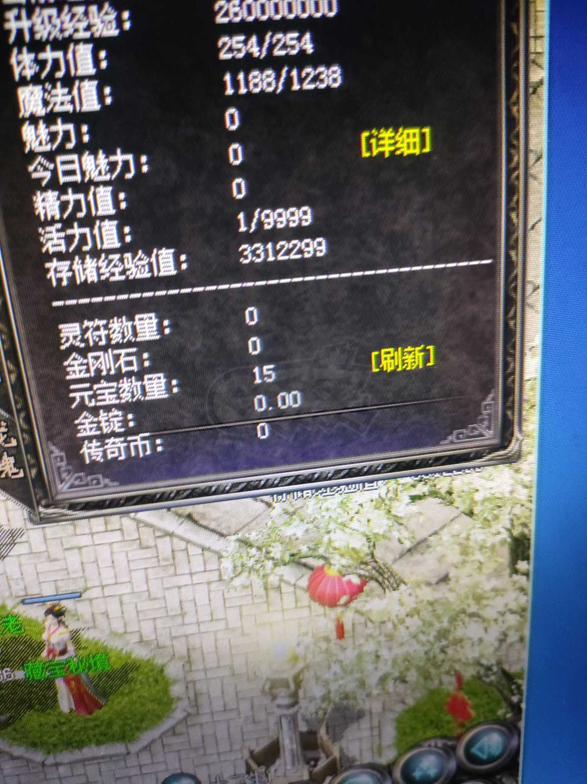 传奇归来-账号-[男 法师 48级]48.9冰法带15宝