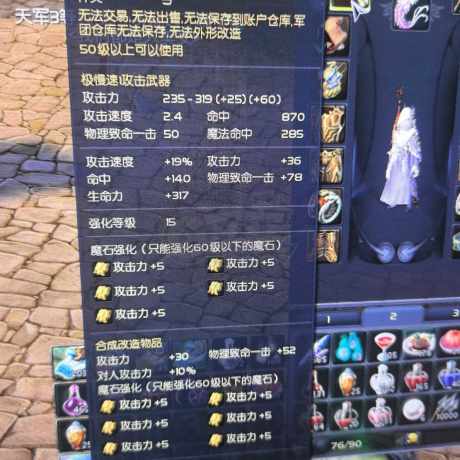 永恒之塔-账号-[弓星 50级]塔15 *精千15* 精百两套15*魔抗*魔命*第一弓星