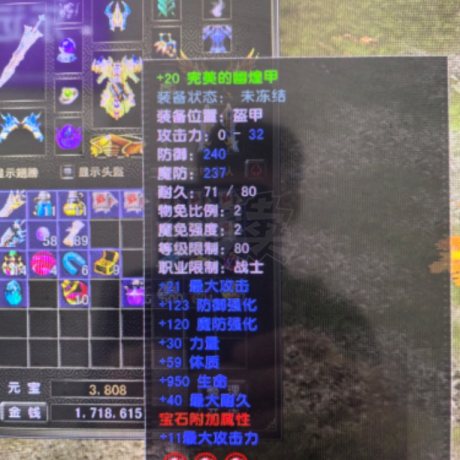 风云怀旧服-账号-[战士 融合期*5阶]沧云89级剑衣服完美加20其他神加16基本坐骑都有4个翅膀九洲注怪基本刷满