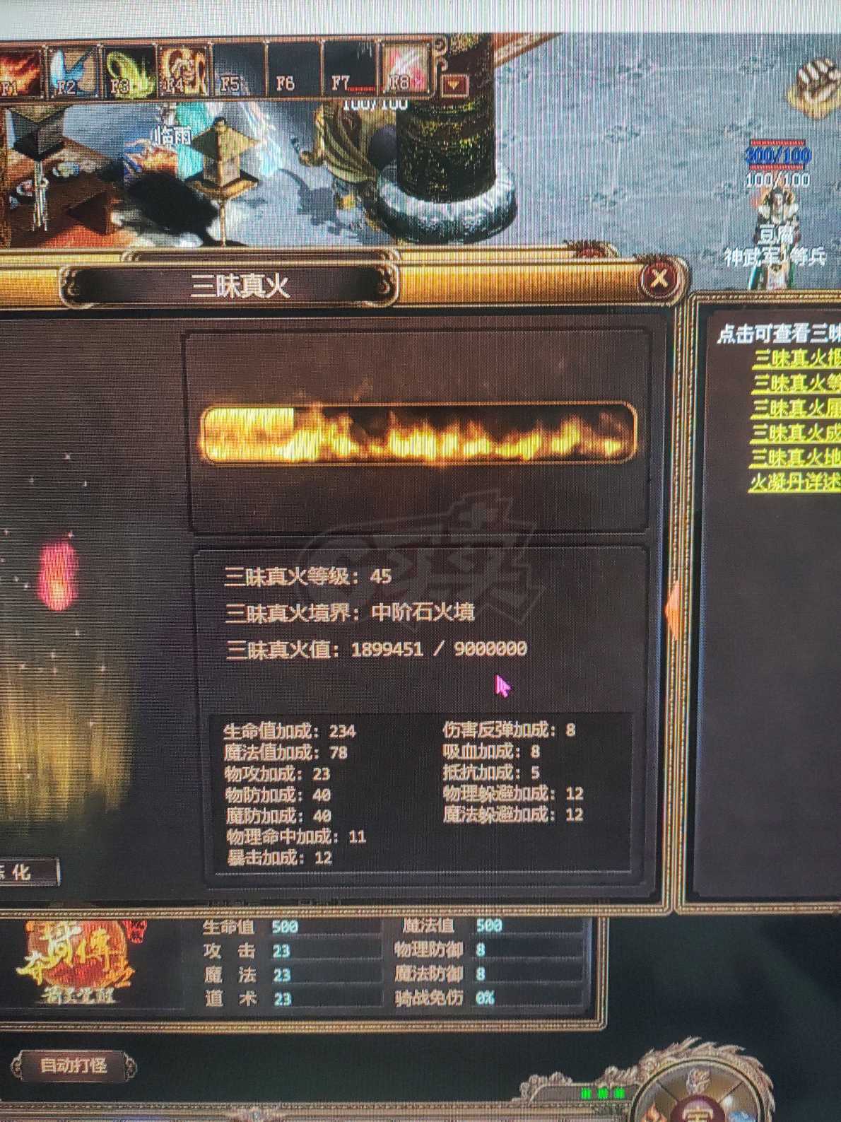 夺宝传世-账号-[战士 71级]屠龙，，真火46买了不亏