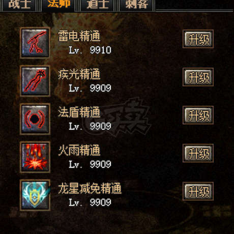 传奇外传-账号-[主体法师 999级]38星999带38星927带38星420地下号雪域号