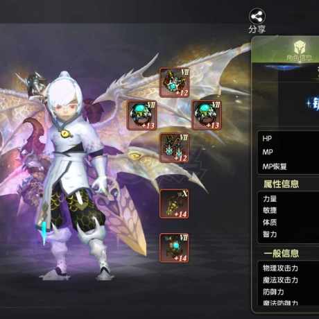 龙之谷世界-账号-[剑皇 60级 ]8 无双，双百 110真空 120三连