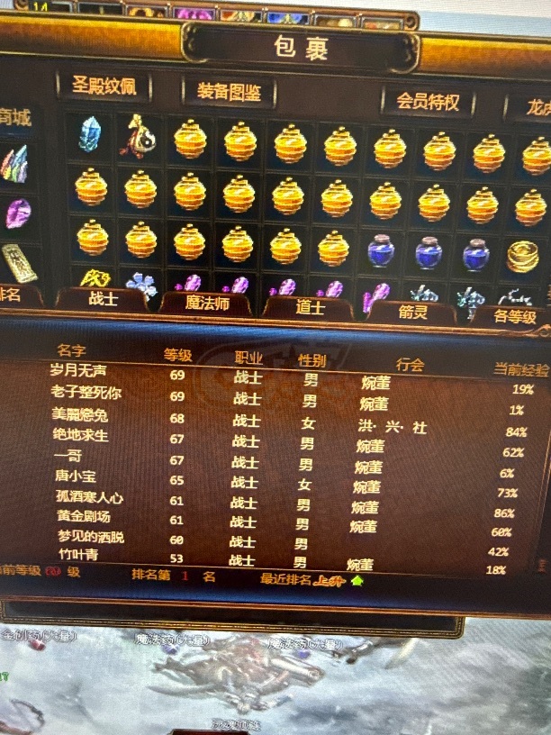 夺宝传世-账号-[战士 69级]天下第一战