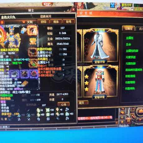 传奇3-账号-[道士 107级]107六转二阶