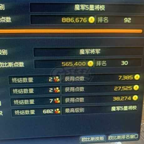 永恒之塔-账号-[杀星 50级]五星，obs多