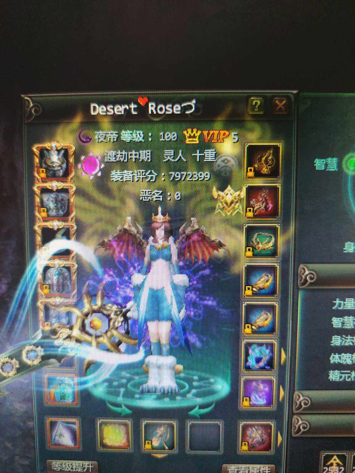 星辰变-账号-[阴月 100级]*交易行自己来看*