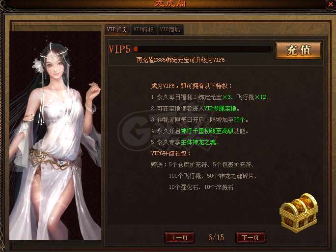 传奇世界-账号-[法师 61级]VIP5，1100绑定元宝有22级豹子