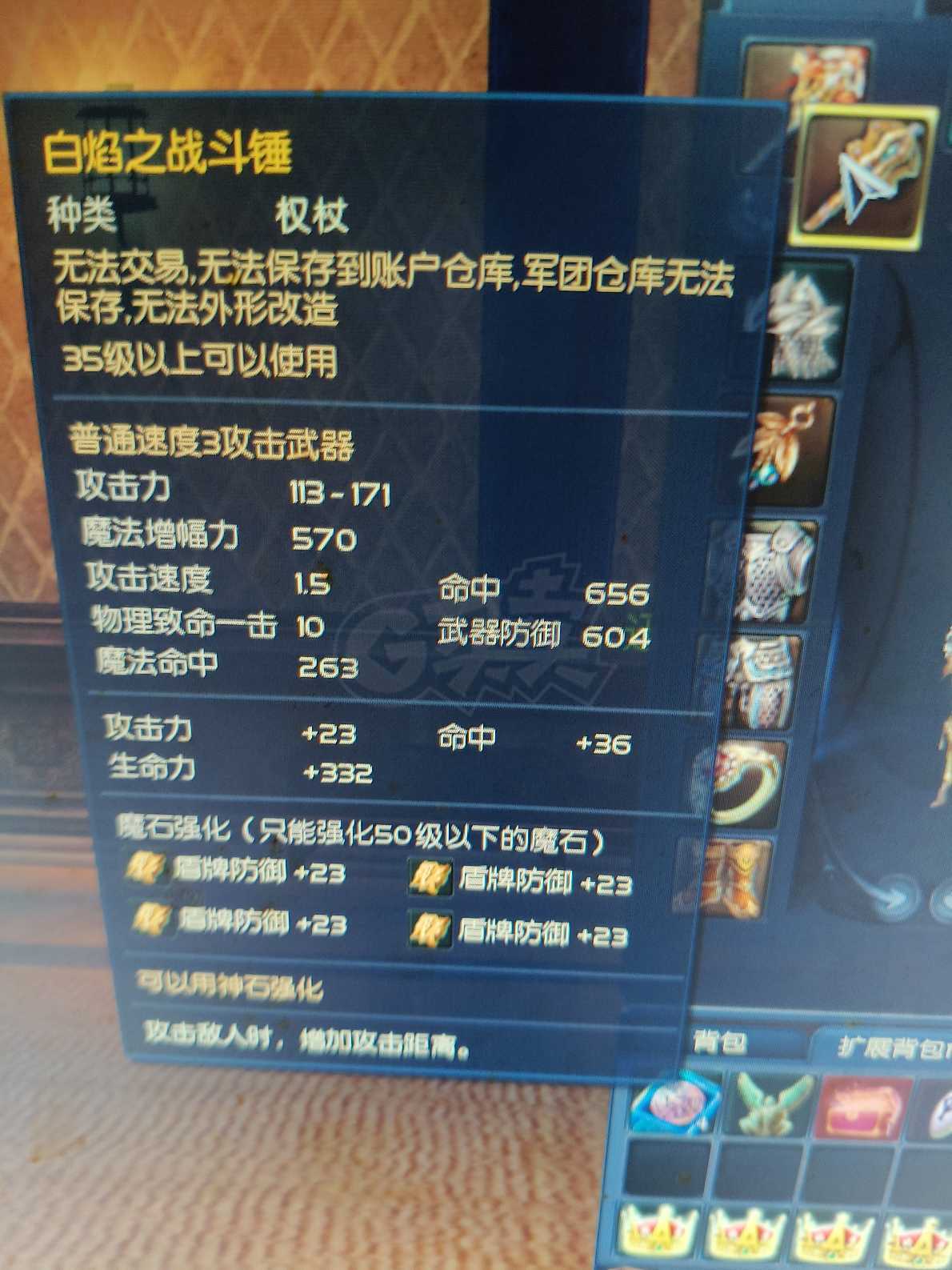 永恒之塔-账号-[护法星 40级]季卡护法武器搞好物资全在