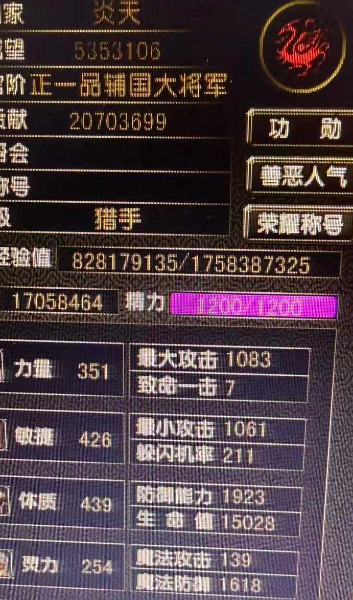 风云怀旧服-账号-[猎手 融合期*5阶]全神套有神剑坐骑 辅助刚买的一个月的 白防2000