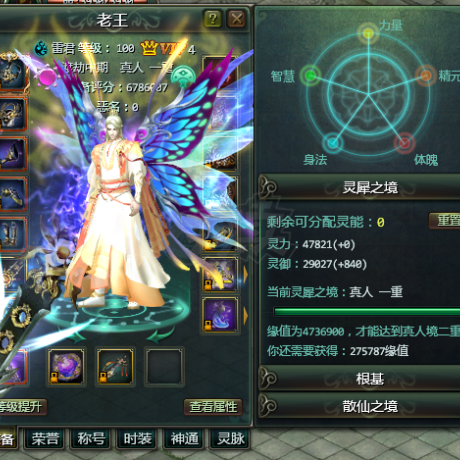 星辰变-账号-[蓝央 100级]2区榜一，断崖式领先