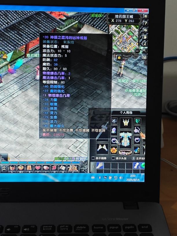 风云怀旧服-账号-[战士 融合期*5阶]苍云战士70神武80神套加20