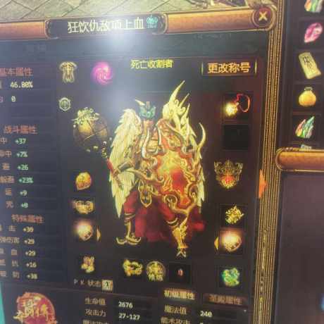 夺宝传世-账号-[战士 53级]神武运9套30级真火挂机无忧