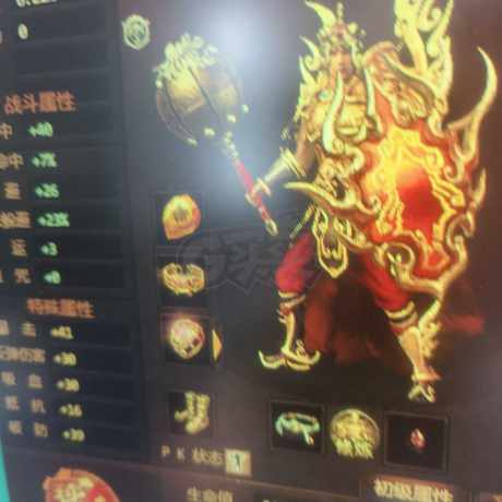 夺宝传世-账号-[战士 54级]3及会员神武套32真火上不去找客服