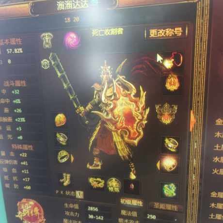 夺宝传世-账号-[战士 52级]3级会员32真火30级法宝