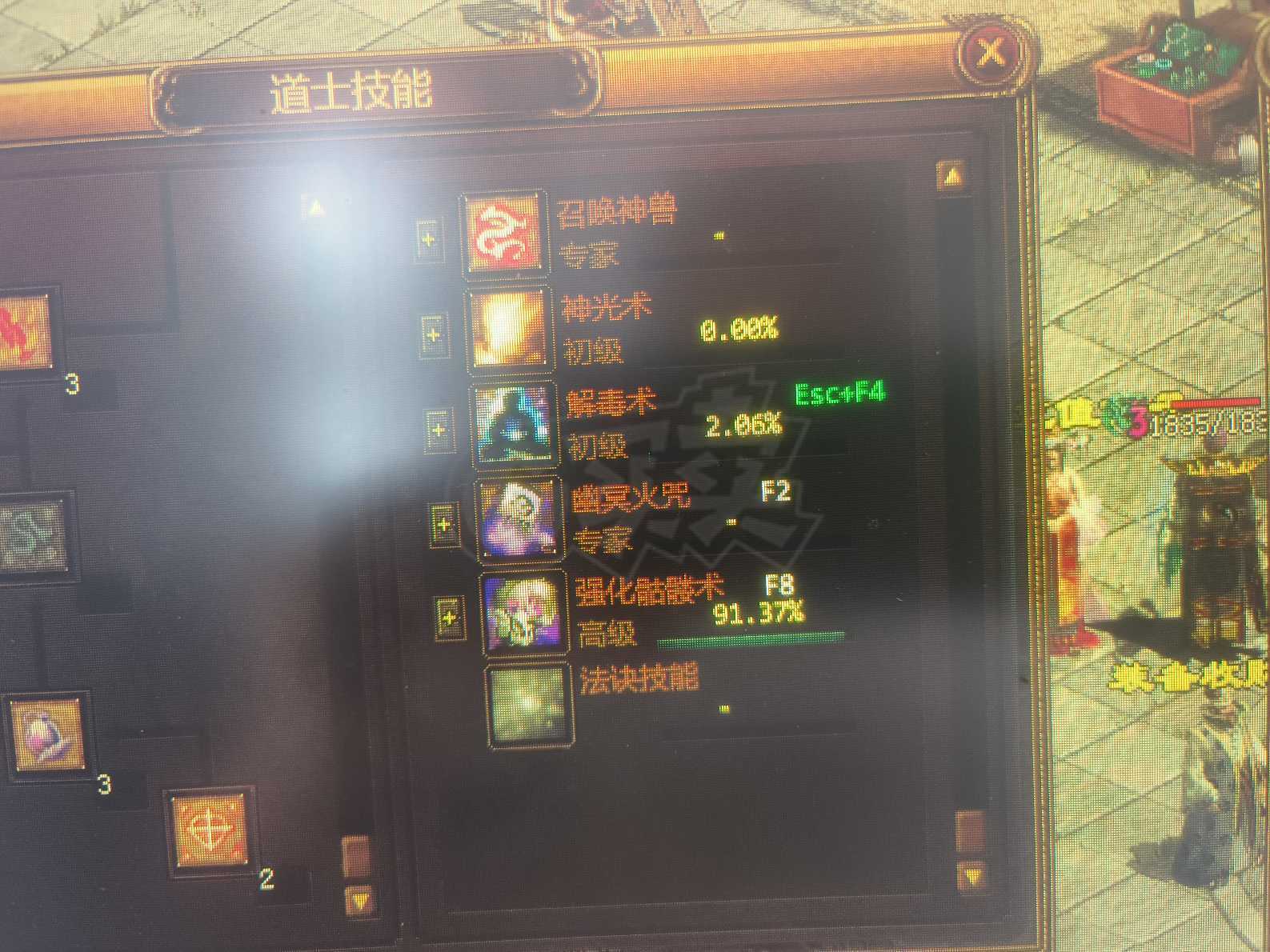 夺宝传世-账号-[道士 52级]天玄套技能全26真火，挂机打宝娱乐