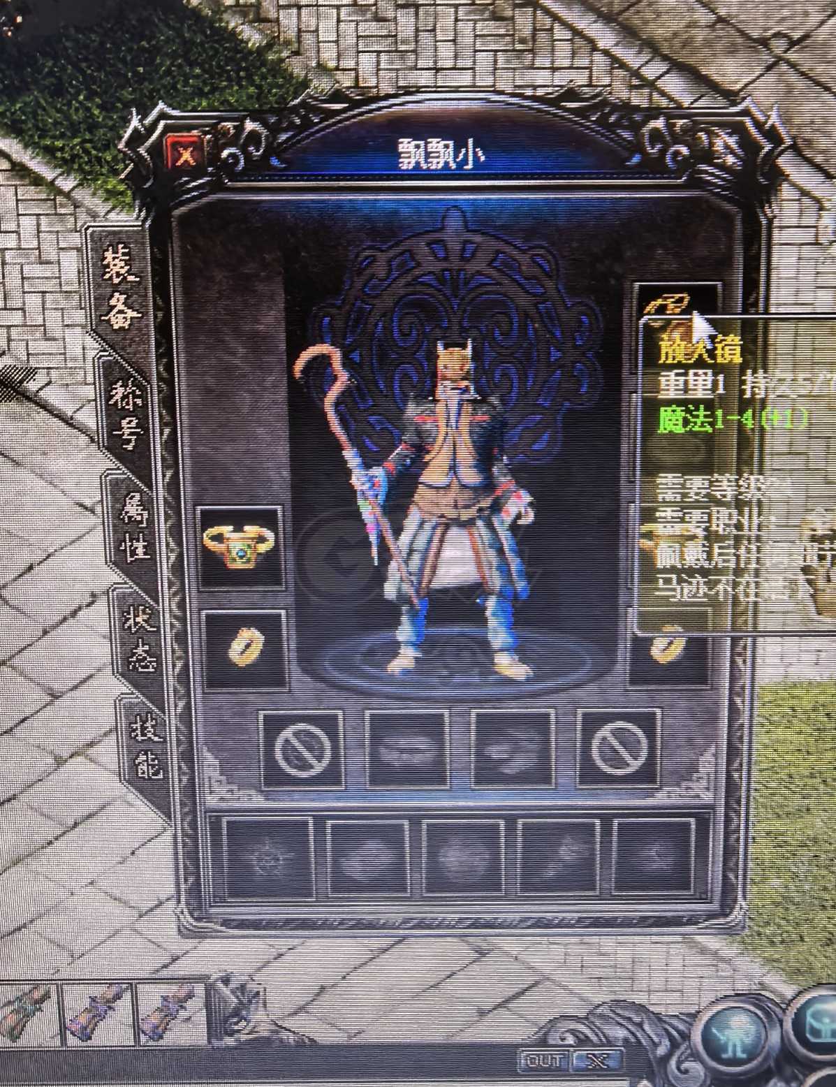 热血传奇1.76秒卡传承版-账号-[法师 39级]带运1魔杖！魔3降妖对等小极品