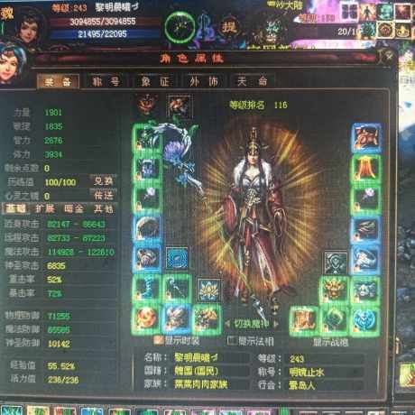 新英雄年代-账号-[巫火 243级]黎明