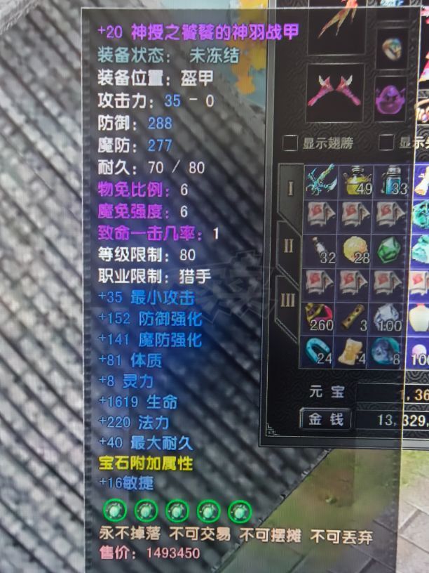 风云怀旧服-账号-[猎手 融合期*5阶]盘地猎手，80级神武器衣服护手鞋子腰带加20套，5孔套，神背包，50级金乌