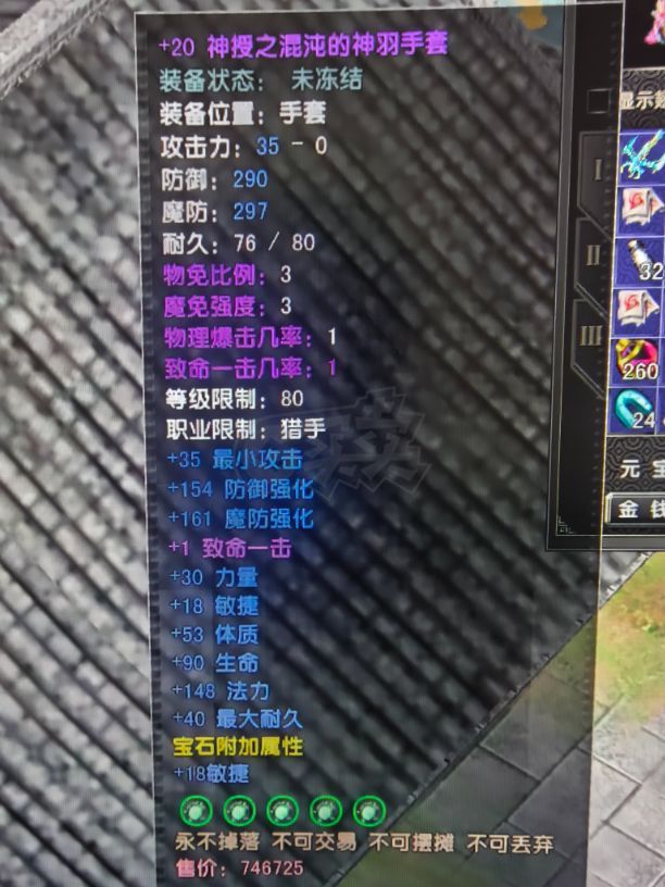 风云怀旧服-账号-[猎手 融合期*5阶]盘地猎手，80级神武器衣服护手鞋子腰带加20套，5孔套，神背包，50级金乌