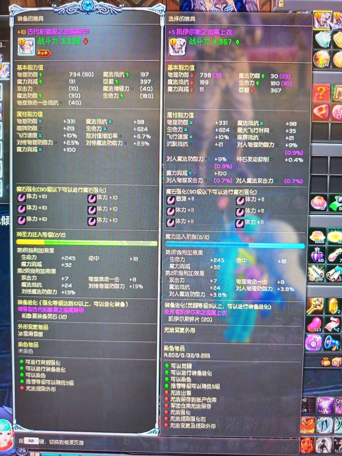 永恒之塔-账号-[守护星 75级]小凯子套，魔力制作300，技能皮肤全