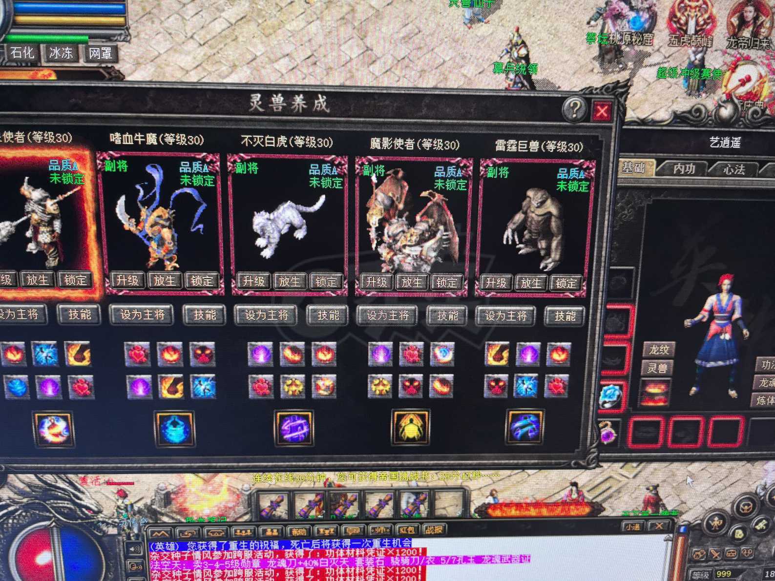 热血传奇-账号-[刺客 999级]*D多个极品号