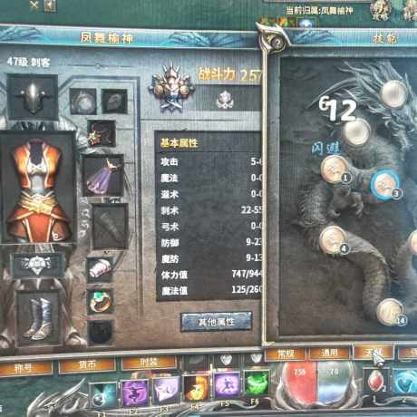 传奇永恒-账号-[金玉满堂 女 刺客 47级]强化5窒息印号上还有230灵符祖玛武器真冷酷技能背包全开大卡