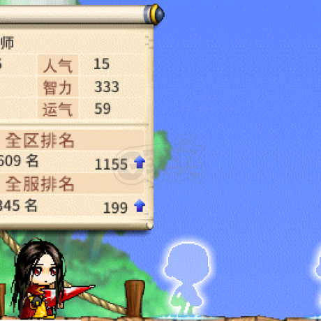 冒险岛怀旧服-账号-[牧师 76级]自玩女牧师76.7，68运装备，双宠物有回蓝，有会员