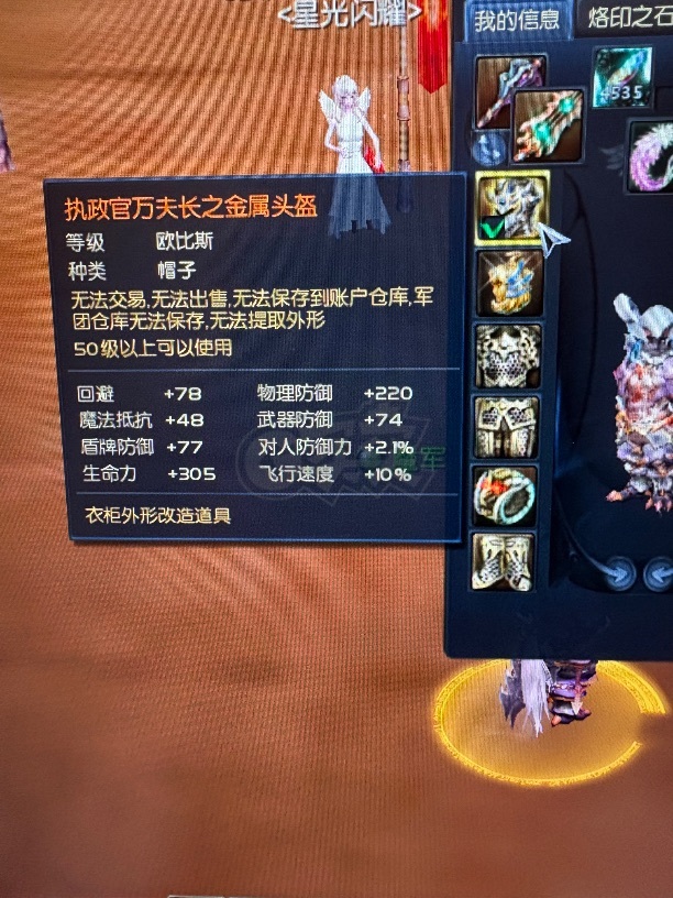 永恒之塔-账号-[守护星 50级]精白宫爆精白魔抗精千盾首饰全套，万夫头戒指带风头
