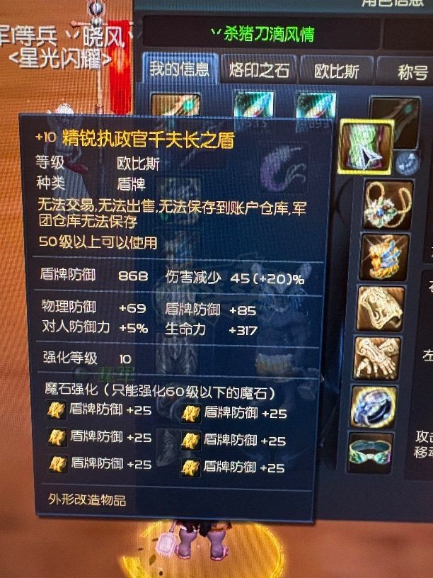 永恒之塔-账号-[守护星 50级]精白宫爆精白魔抗精千盾首饰全套，万夫头戒指带风头