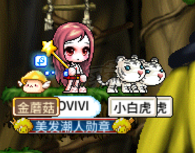 冒险岛怀旧服-账号-[枪战士 60级]带50级猎人5宠物深邃大眼点装美发勋章会员蘑菇通行证4个角色持续升级