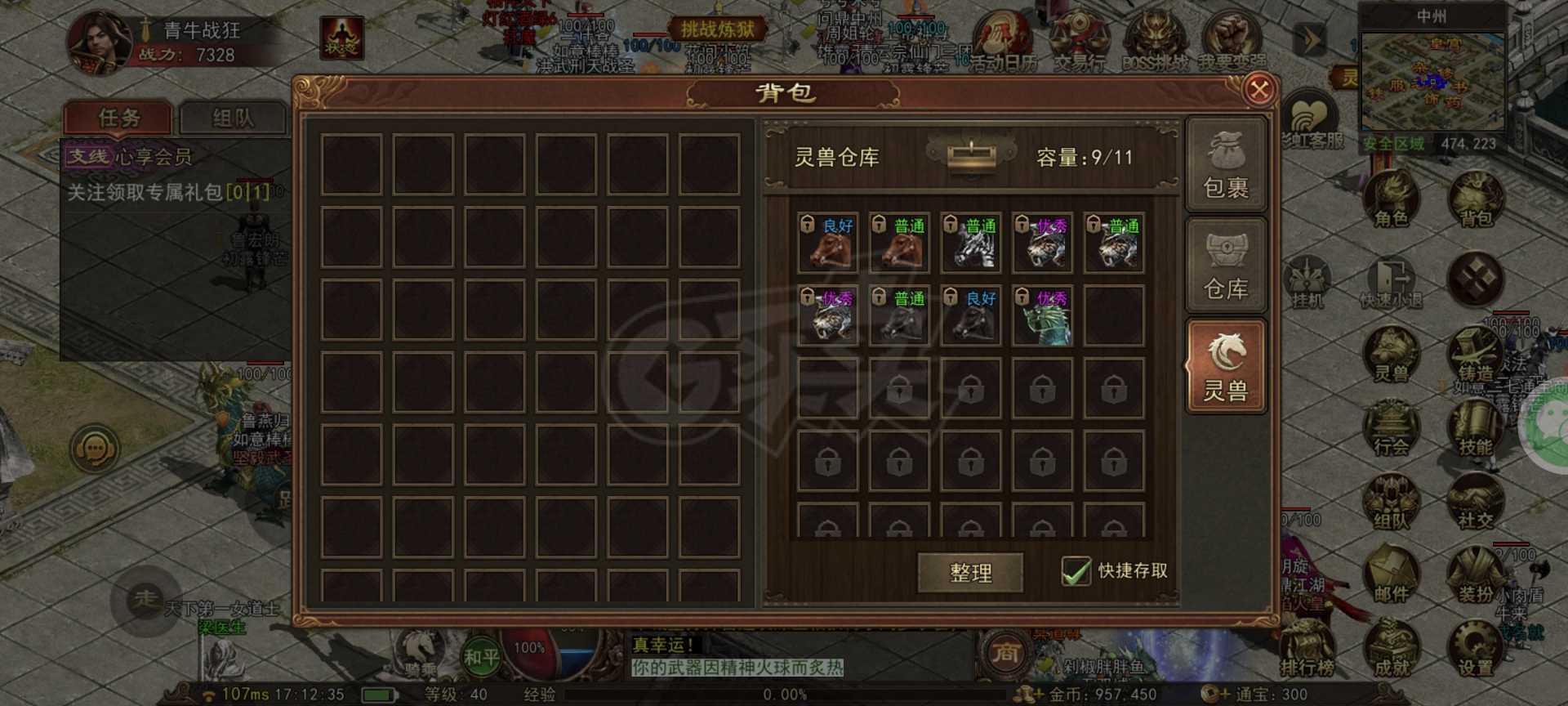 传奇世界无双-账号-[战狂 40级]40级战狂，带战令，带300通宝三逆魔首饰