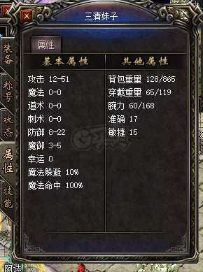 传奇归来-账号-[女 战士 45级]信誉分已开通，有烈火，有装备，有元宝，有喇叭，不议价